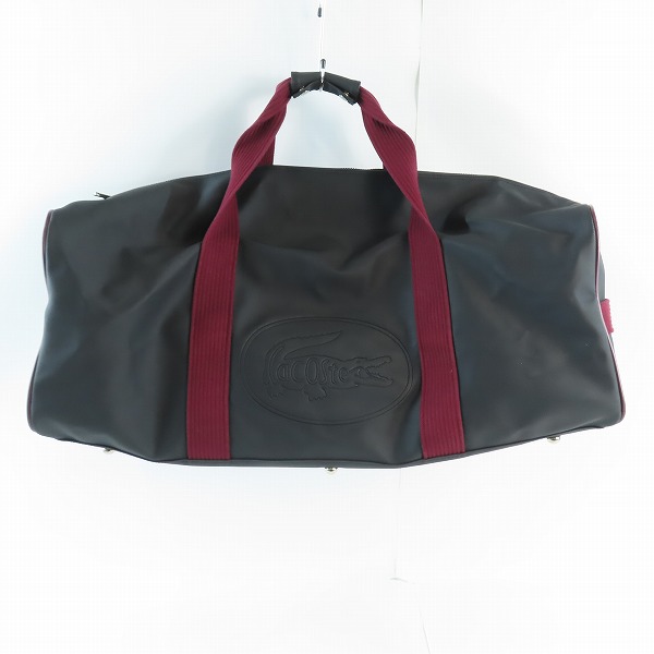 実際に弊社で買取させて頂いたLACOSTE/ラコステ PVC ロゴ型押し ボストンバッグ