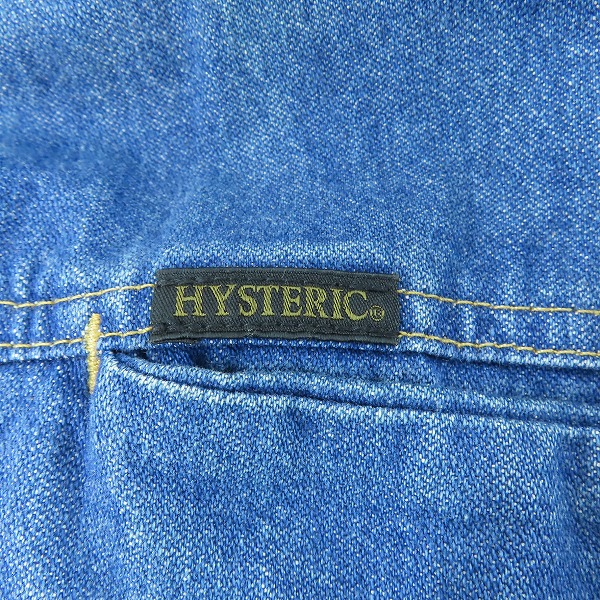 実際に弊社で買取させて頂いたHYSTERIC GLAMOUR/ヒステリックグラマー  デニム ジャケット 02173AB20/Mの画像 5枚目