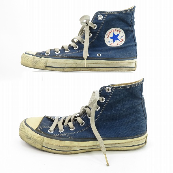 実際に弊社で買取させて頂いたCONVERSE/コンバース 80s ALL STAR/オールスター ハイカット ブルー/7の画像 3枚目