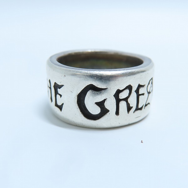 実際に弊社で買取させて頂いたTHE GREAT FROG/ザ グレートフロッグ ロゴ刻印 リング/指輪/18.5号の画像 1枚目