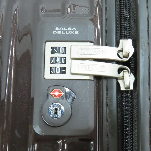 実際に弊社で買取させて頂いたRIMOWA/リモワ SALSA DELUX/サルサデラックス キャビントローリー スーツケース 852.52/35Lの画像 6枚目