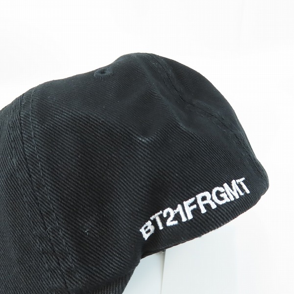 実際に弊社で買取させて頂いた(2)【未使用】FRAGMENT DESIGN フラグメントデザイン ×BT21 BT21FRGMT CAP COOKY ブラック×イエローの画像 8枚目
