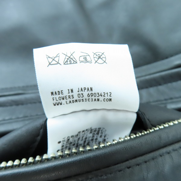 実際に弊社で買取させて頂いた【未使用】LAD MUSICIAN/ラッドミュージシャン ライダース ジャケット 2111-351/42の画像 4枚目