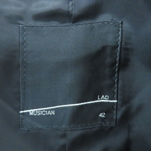 実際に弊社で買取させて頂いた【未使用】LAD MUSICIAN/ラッドミュージシャン ライダース ジャケット 2111-351/42の画像 2枚目