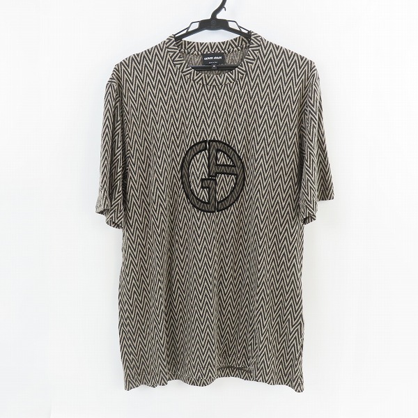 実際に弊社で買取させて頂いたGIORGIO ARMANI/ジョルジオアルマーニ ロゴ 総柄 半袖 Tシャツ 48