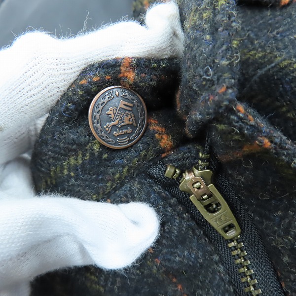 実際に弊社で買取させて頂いたglamb/グラム Glen Check Wide Pants/グレンチェックワイドパンツ GB0324/P05 Sの画像 6枚目