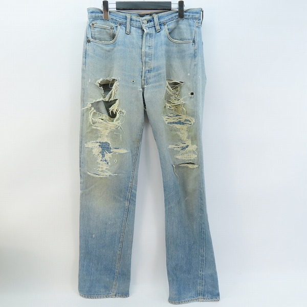 実際に弊社で買取させて頂いた【難あり】Levi's/リーバイス 501 ヴィンテージ 刻印6  ボタンフライ デニムパンツ/35