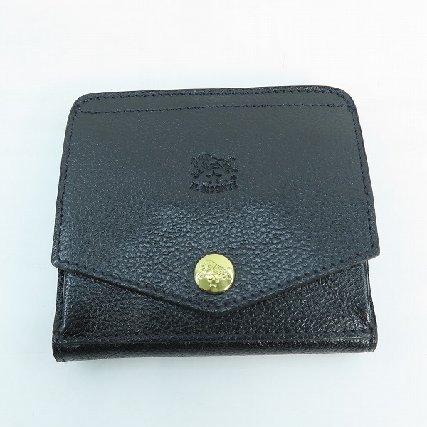 実際に弊社で買取させて頂いたIL BISONTE/イルビゾンテ 2024AW ボックスフラップ スクエア レザーウォレット/財布