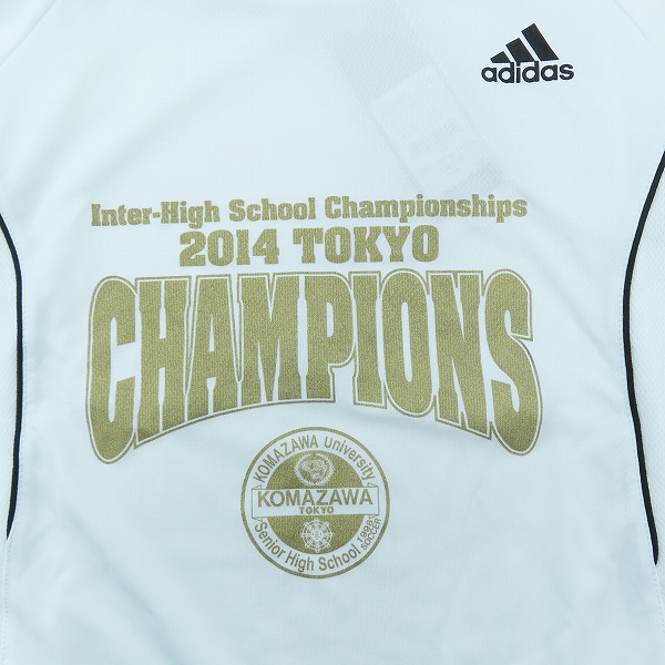 実際に弊社で買取させて頂いた【未使用】adidas/アディダス inter-high school championships 2014 TOKYO CHAMPIONS Tシャツ 半袖 F88900/Lの画像 3枚目