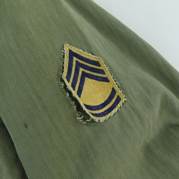 実際に弊社で買取させて頂いたVintage US ARMY/ヴィンテージ アメリカ軍40S 13 STAR/13スター M-47 HTB ジャケットの画像 2枚目