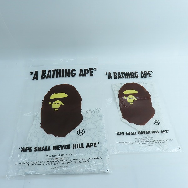 実際に弊社で買取させて頂いた 【未使用】A BATHING APE/アベイジングエイプ KID SABC CAMO MILO HOODIE JACKET/BEACH SHORTS/セットアップ 子供服/140の画像 6枚目