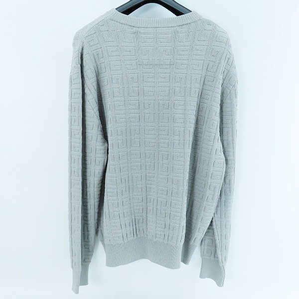 実際に弊社で買取させて頂いた【JPタグ】GIVENCHY/ジバンシー 23SS モノグラム ロゴ総柄 ニットセーター BM90JM4YB1/XLの画像 1枚目