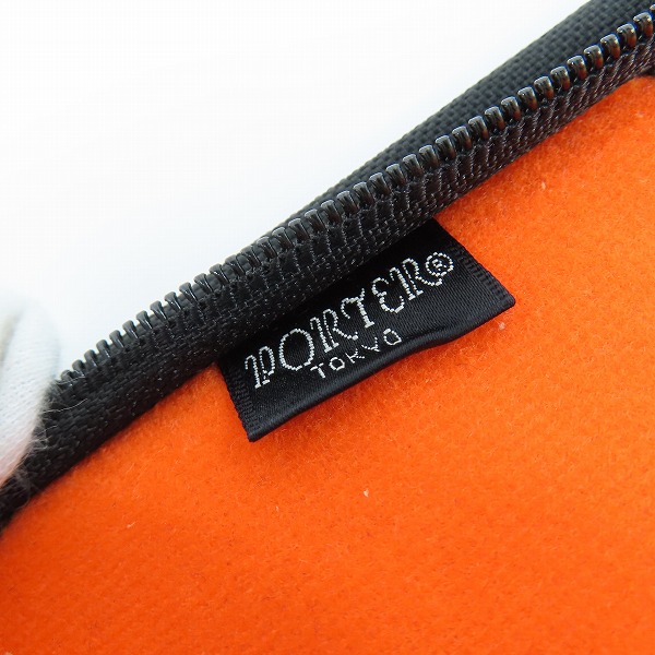 実際に弊社で買取させて頂いたPORTER/ポーター ラウンドジップ クラッチバッグの画像 5枚目