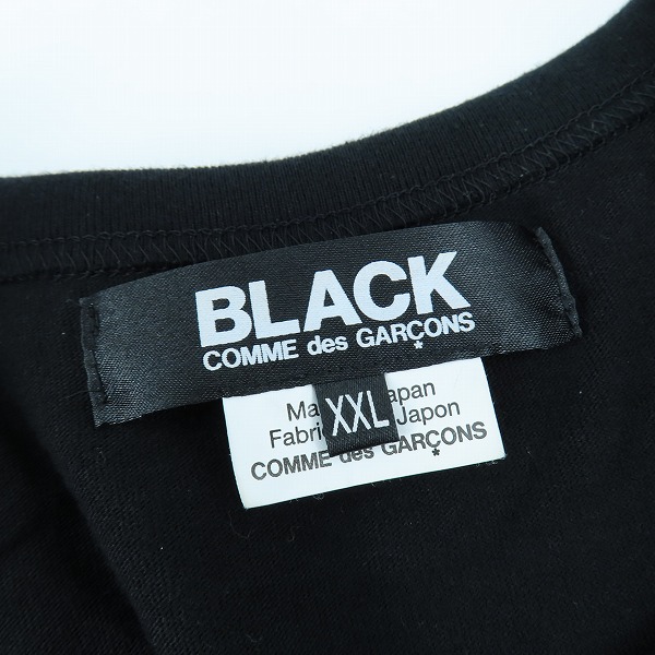 実際に弊社で買取させて頂いたBLACK COMME des GARCONS/ブラックコムデギャルソン シャツ切替ロングスリーブカットソー AD2020/1G-B001/XXLの画像 2枚目