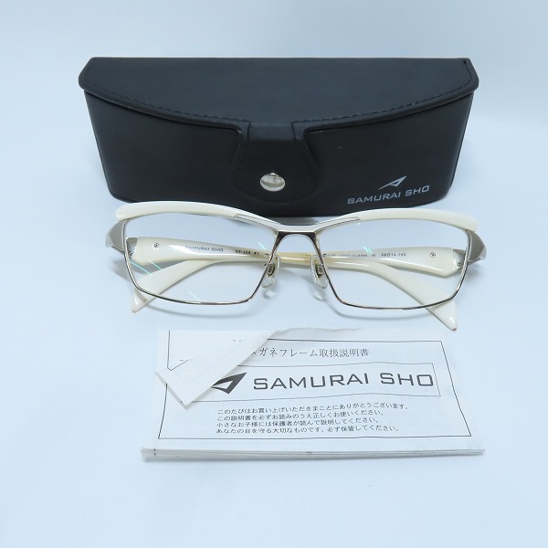 実際に弊社で買取させて頂いたSAMURAI SHO/サムライ翔 メガネフレーム/アイウェア SS-J29 #1の画像 9枚目