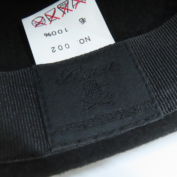 実際に弊社で買取させて頂いたRoen/ロエン×semantic design/セマンティックデザイン スワロフスキー スカル ハットの画像 5枚目