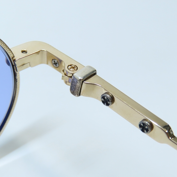 実際に弊社で買取させて頂いたCHROME HEARTS/クロムハーツ CLAPPER オーバルフレーム サングラス SS/GPの画像 7枚目