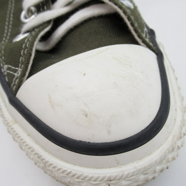 実際に弊社で買取させて頂いたCONVERSE/コンバース 日本製 ALL STAR/オールスター ハイカットスニーカー カーキ/7.5の画像 7枚目