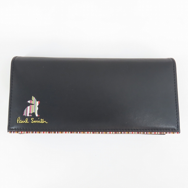 実際に弊社で買取させて頂いたPaul Smith/ポールスミス マーケトリーストライプラビット 二つ折り 長財布/ウォレット