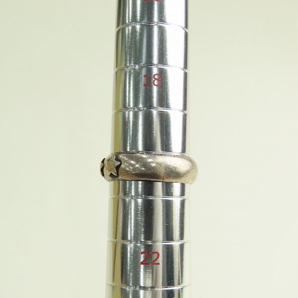 実際に弊社で買取させて頂いたHOLLYWOOD RANCH MARKET/ハリウッドランチマーケット ロゴ/スター シルバーリング/20号の画像 7枚目