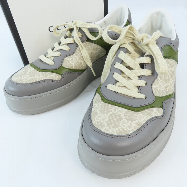 実際に弊社で買取させて頂いたGUCCI/グッチ GGスプリーム スニーカー 700641/8.5