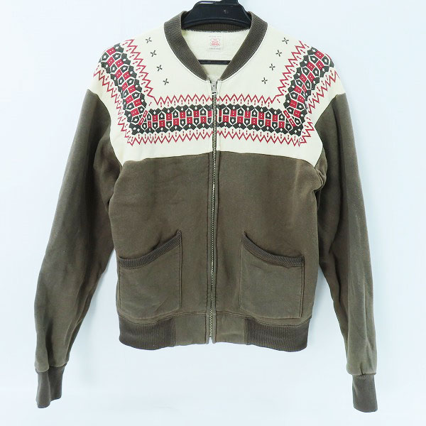 実際に弊社で買取させて頂いたTHE FLAT HEAD/フラットヘッド ジップアップ スウェット ジャケット /M