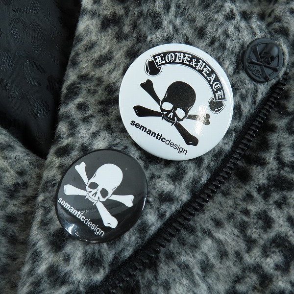 実際に弊社で買取させて頂いたRoen/ロエン×semantic design/セマンティックデザイン レオパード総柄 ライダースジャケット/Mの画像 5枚目