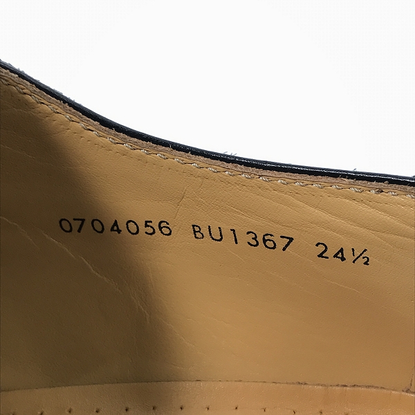 実際に弊社で買取させて頂いたBURBERRY/バーバリー レザー シューズ  BU1367/24.5の画像 5枚目