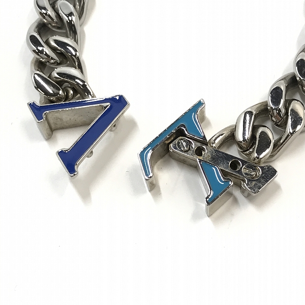 実際に弊社で買取させて頂いたLOUIS VUITTON/ルイヴィトン ブラスレ LV チェーン 喜平ブレスレット M0919Mの画像 5枚目