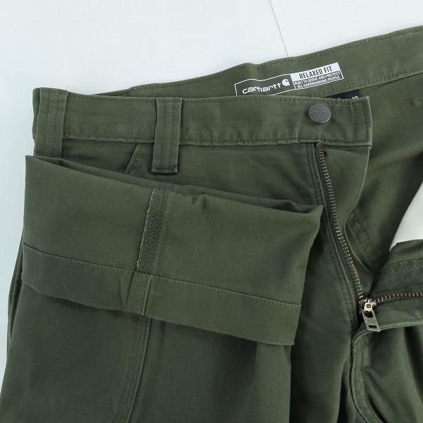 実際に弊社で買取させて頂いたCarhartt/カーハート RUGGED FLEX RIGBY DUNGAREE GRAVEL ペインターパンツ 102291 32×30の画像 2枚目