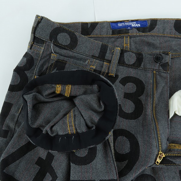 実際に弊社で買取させて頂いたJUNYA WATANABE COMME des GARCONS/ジュンヤワタナベ コムデギャルソン AD2002 デニムパンツ WI-P028/Mの画像 2枚目