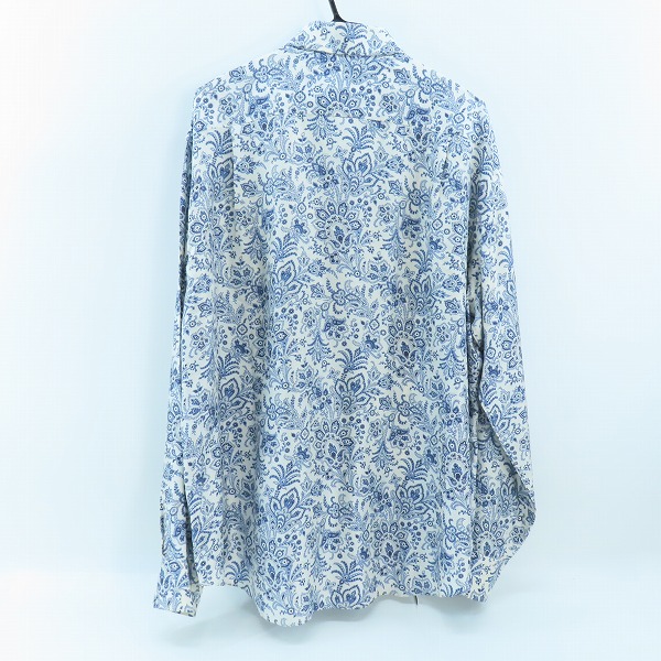 実際に弊社で買取させて頂いたBrioni/ブリオーニ 総柄 シルク 長袖 ボタンシャツ/Ⅴの画像 1枚目