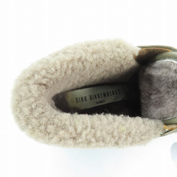 実際に弊社で買取させて頂いたDIRK BIKKEMBERGS/ダークビッケンバーグ ブーツ/カーキ系 /41の画像 4枚目