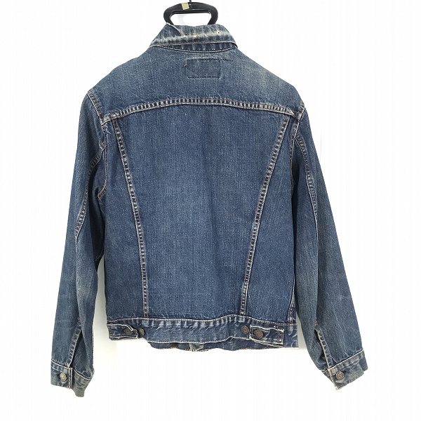 実際に弊社で買取させて頂いたLEVIS/リーバイス ビンテージ デニムジャケット ボタン裏刻印525 ビッグEの画像 1枚目