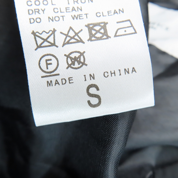 実際に弊社で買取させて頂いたEDIFICE/エディフィス ハイデンシティウェザーピーチスキンハリントンジャケット/ブルゾン 23-011-300-6030-3-0/Sの画像 3枚目