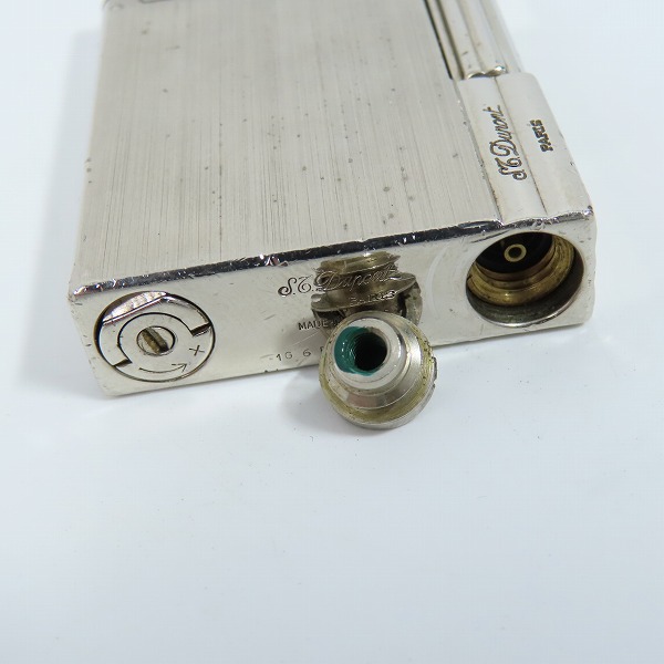 実際に弊社で買取させて頂いたS.T.Dupont/S.T.デュポン GATSBY/ギャッツビー ヘアライン ガスライター シルバー 18313の画像 7枚目