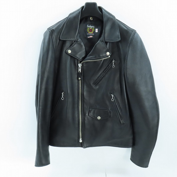 実際に弊社で買取させて頂いたSCHOTT/ショット 228US LAMB RIDERS JACKET/ラム レザー ダブル ライダースジャケット 7525/38
