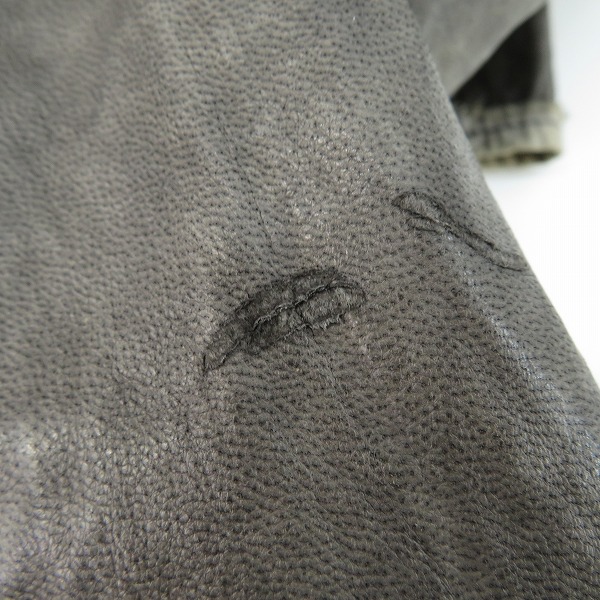 実際に弊社で買取させて頂いた【サンプル】MIHARA YASUHIRO/ミハラヤスヒロ レザー コート/1011385-9の画像 5枚目