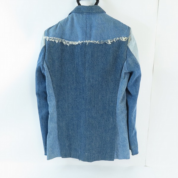 実際に弊社で買取させて頂いたBURBERRY BLACK LABEL/バーバリーブラックレーベル LEVI'S/リーバイス パッチワーク　デニムジャケット BMP84-242-26/Mの画像 1枚目