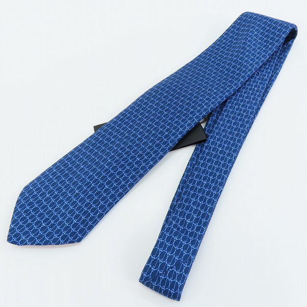 実際に弊社で買取させて頂いた【未使用】dunhill/ダンヒル ロゴ 総柄 シルクネクタイ