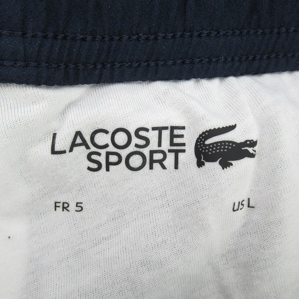 実際に弊社で買取させて頂いたLACOSTE/ラコステ ダアシンメトリー トラックパンツ XH6938/Lの画像 2枚目