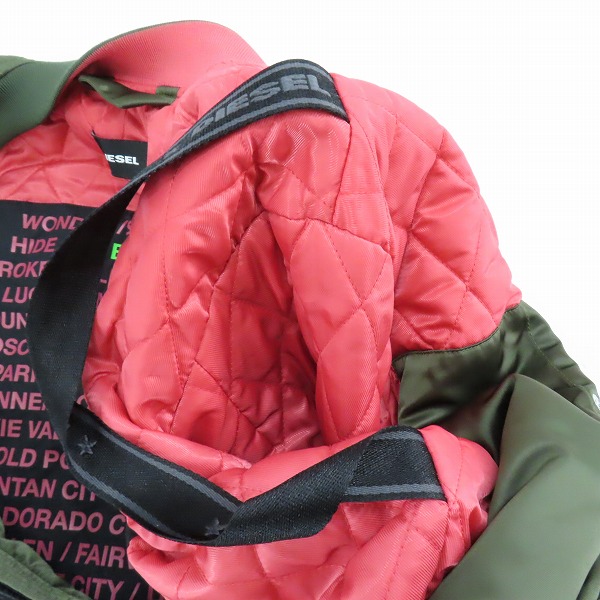 実際に弊社で買取させて頂いたDIESEL/ディーゼル MA-1/フライトジャケット/Mの画像 7枚目