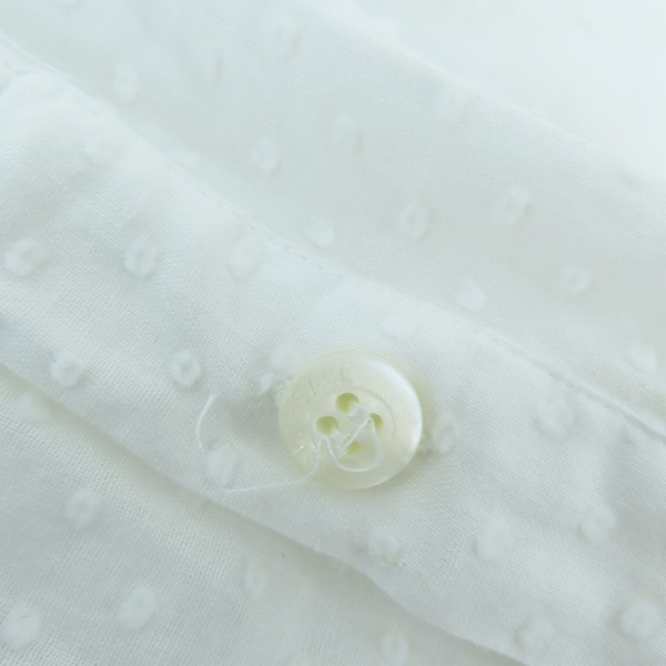 実際に弊社で買取させて頂いたGIANNI VERSACE/ジャンニヴェルサーチ シースルー シャツ ドット/46の画像 3枚目