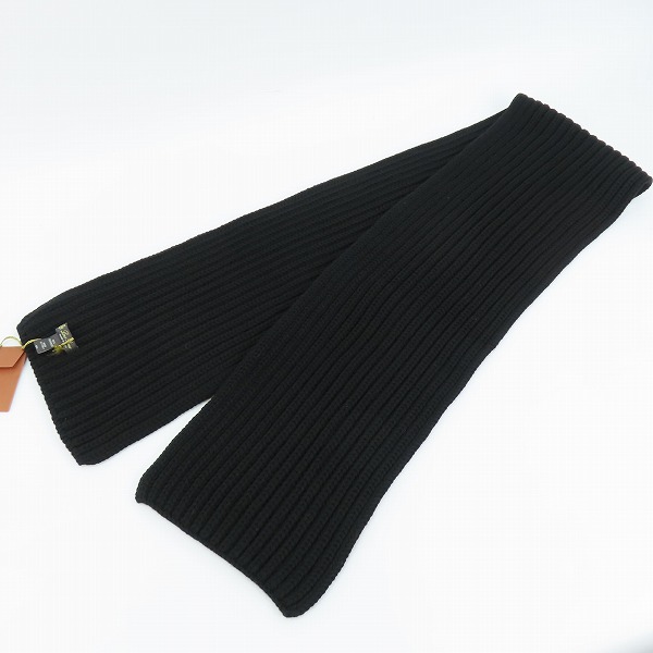 実際に弊社で買取させて頂いたLoro Piana/ロロピアーナ カシミヤ 100% マフラー イタリア製 ブラックの画像 2枚目