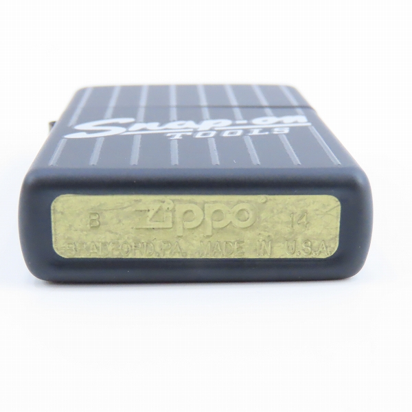 実際に弊社で買取させて頂いたZIPPO/ジッポー Snap-on/スナップオン TOOLS ストライプ/マット加工 2014年製の画像 3枚目