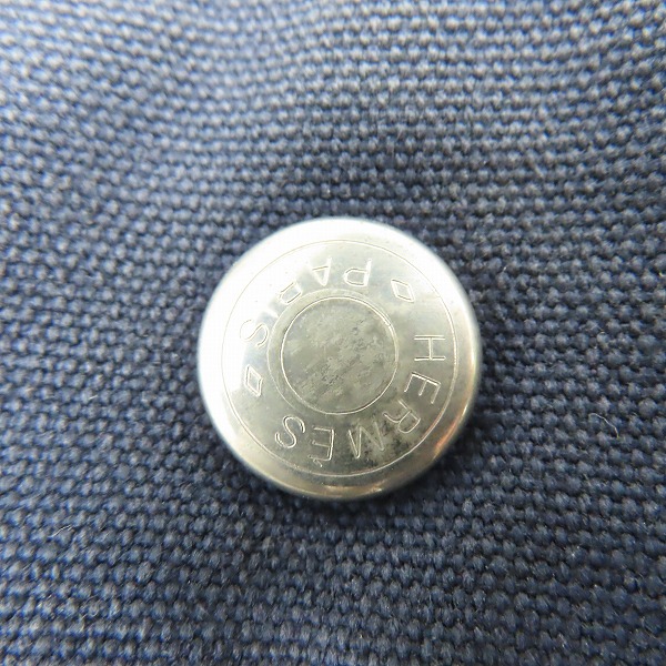 実際に弊社で買取させて頂いたHERMES/エルメス エールライン キャンバス トートバッグ/ハンドバッグ ネイビーの画像 6枚目