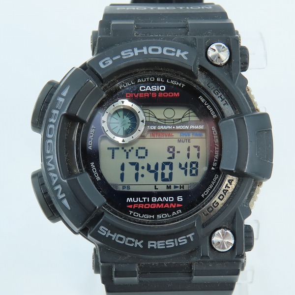 実際に弊社で買取させて頂いたG-SHOCK/Gショック FROGMAN/フロッグマン Master of G/マスターオブG ソーラー電波時計 GWF-1000-1JF