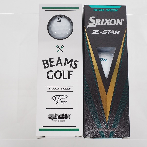 実際に弊社で買取させて頂いた【未使用】SRIXON × BEAMS GOLF/スリクソンｘビームスゴルフ Z-STAR XV・Z-STAR ゴルフボール 計2スリーブ