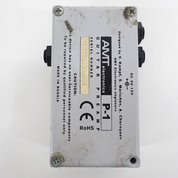 実際に弊社で買取させて頂いたAMT ELECTRONICS/エーエムティーエレクトロニクス P-1 プリアンプ/アンプシミュレーター エフェクター【動作確認済】の画像 6枚目