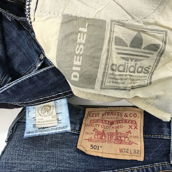 実際に弊社で買取させて頂いた【おまとめ】adidas/アディダス DIESEL/ディーゼル Levi's/リーバイス 他 デニムパンツの画像 2枚目